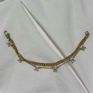 Gold Butterfly Charm Bracelet